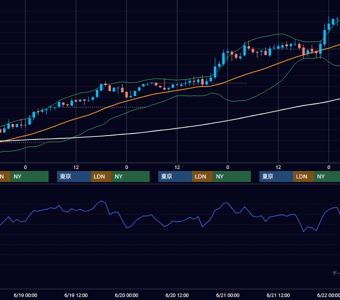 2002年6月17日〜6月21日 EUR/USD 1時間足チャート