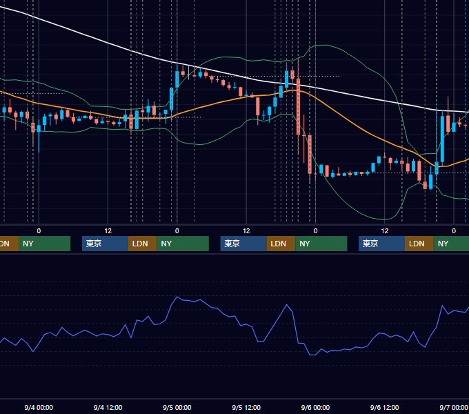 2013年9月2日〜9月6日 EUR/USD 1時間足チャート