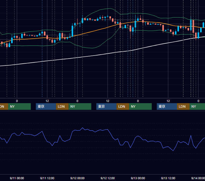 2013年9月9日〜9月13日 EUR/USD 1時間足チャート