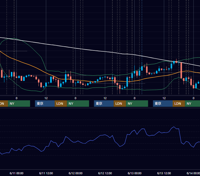 2014年6月9日〜6月13日 EUR/USD 1時間足チャート