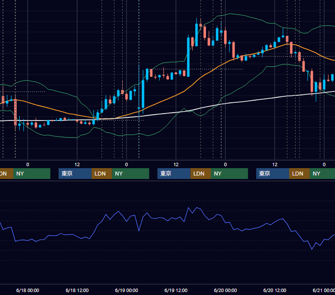 2014年6月16日〜6月20日 EUR/USD 1時間足チャート