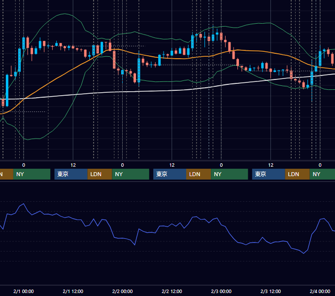 2017年1月30日〜2月3日 EUR/USD 1時間足チャート